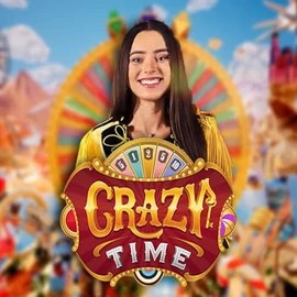 Crazy Time logo by Evolution at Stake CasinoCrazy Time